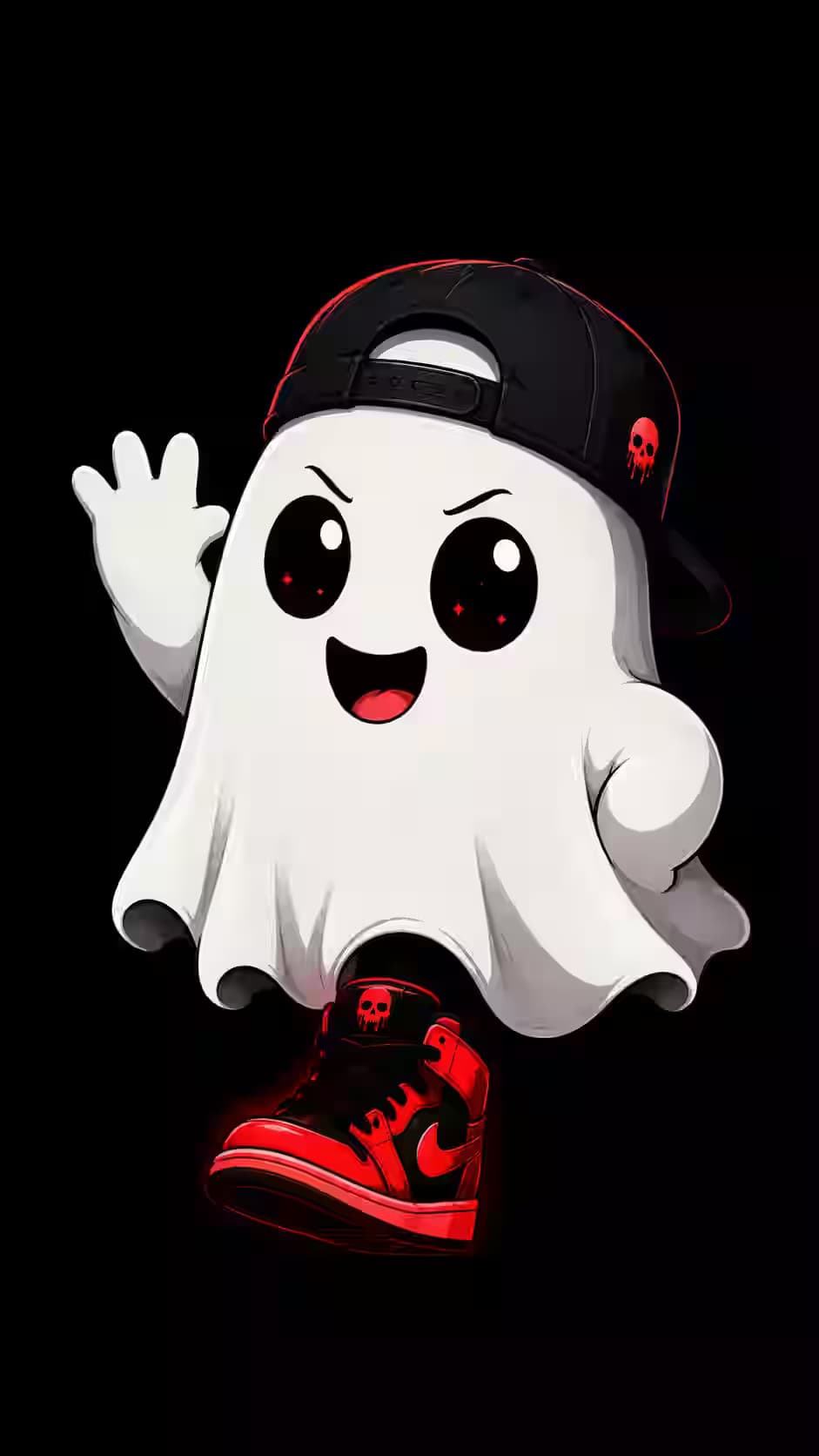 Who Invited The Ghost? - Streetwear AMOLED Wallpaper 4K — dark iPhone wallpaper HD