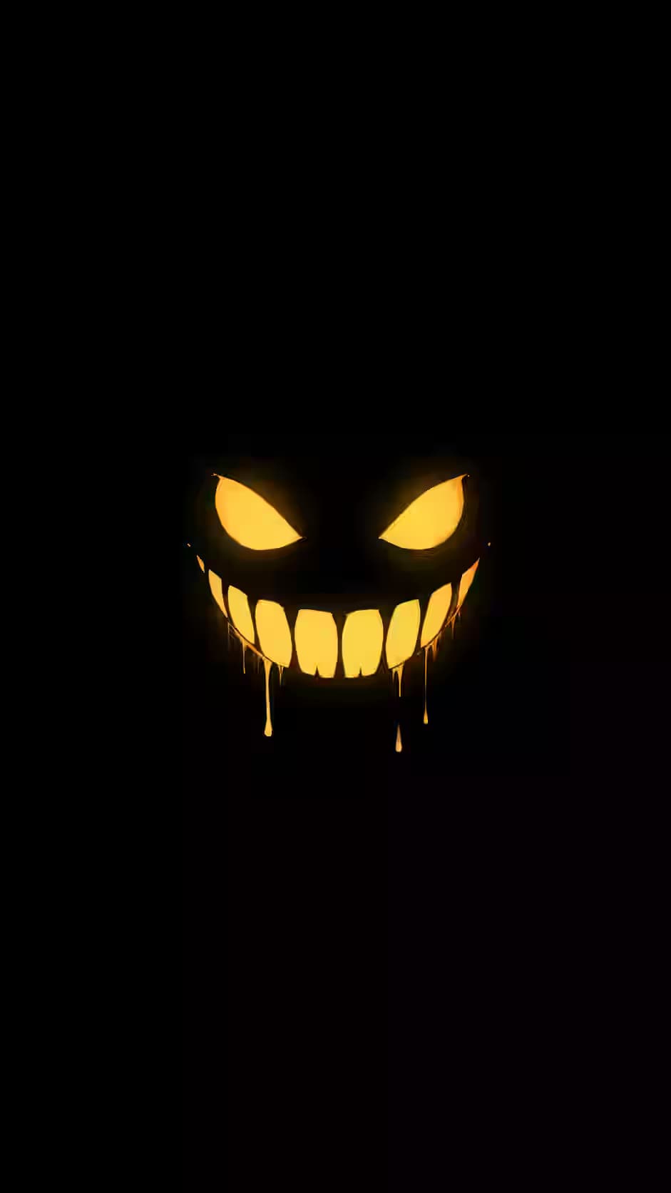 That Smile Won't Fade - Creepy Grin Halloween Wallpaper 4K — dark iPhone lock screen wallpaper HD