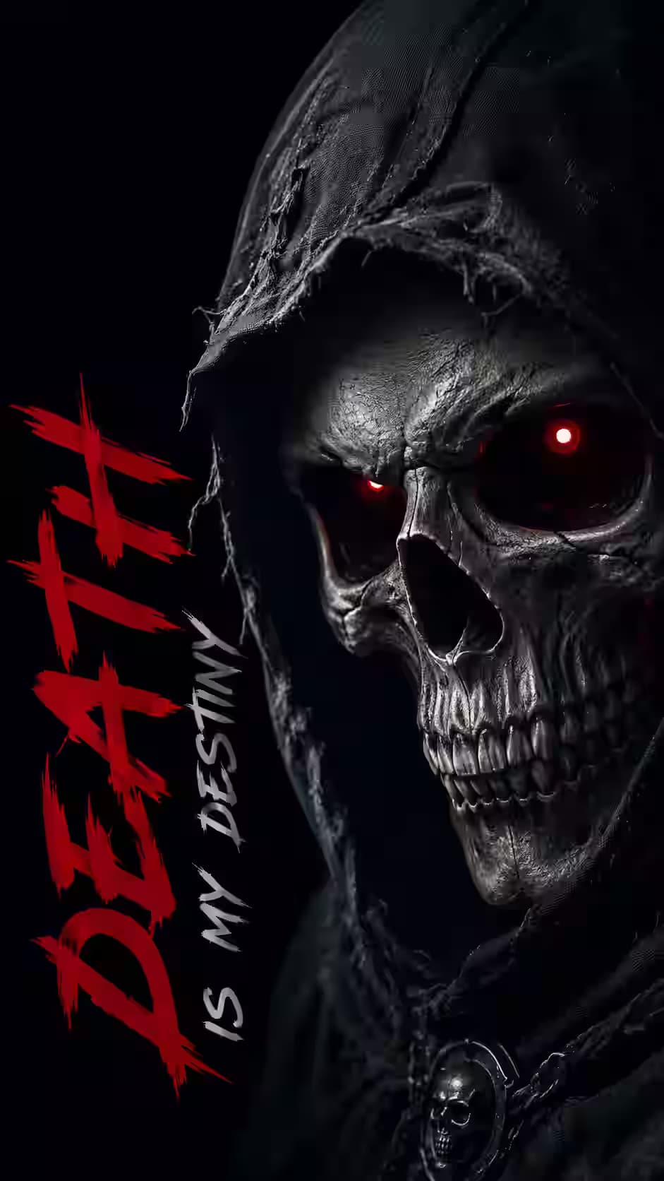 Death Is My Destiny, Skull Wallpaper 4K, Dark iPhone Wallpaper — dark iPhone wallpaper HD