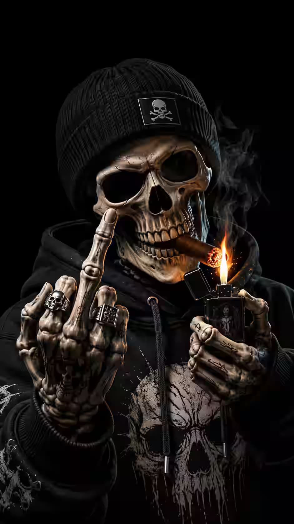 The Last Light - Urban Skeleton Wallpaper Android — dark Android wallpaper HD