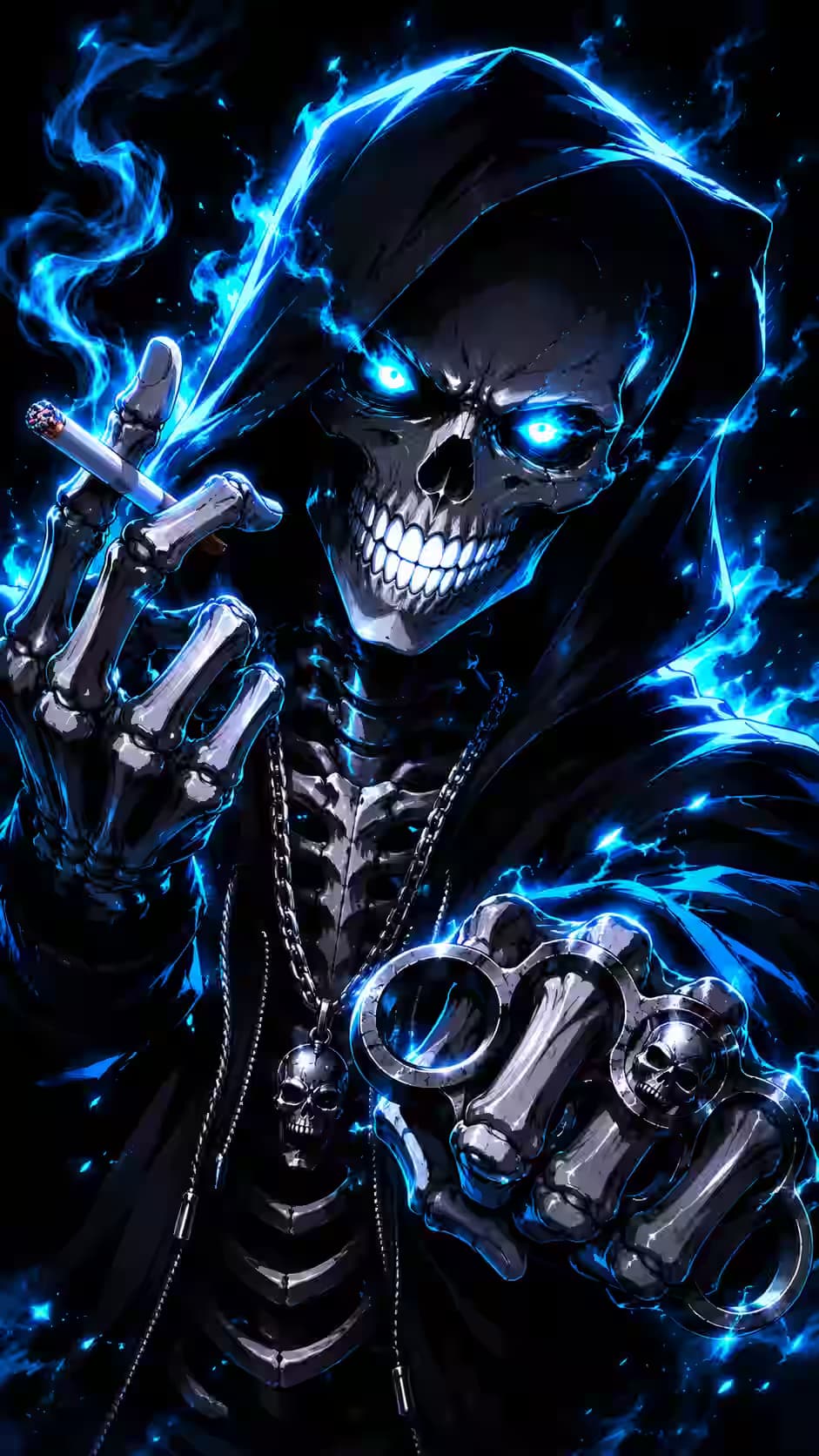 He Always Saves the Last Smoke — dark iPhone wallpaper HD