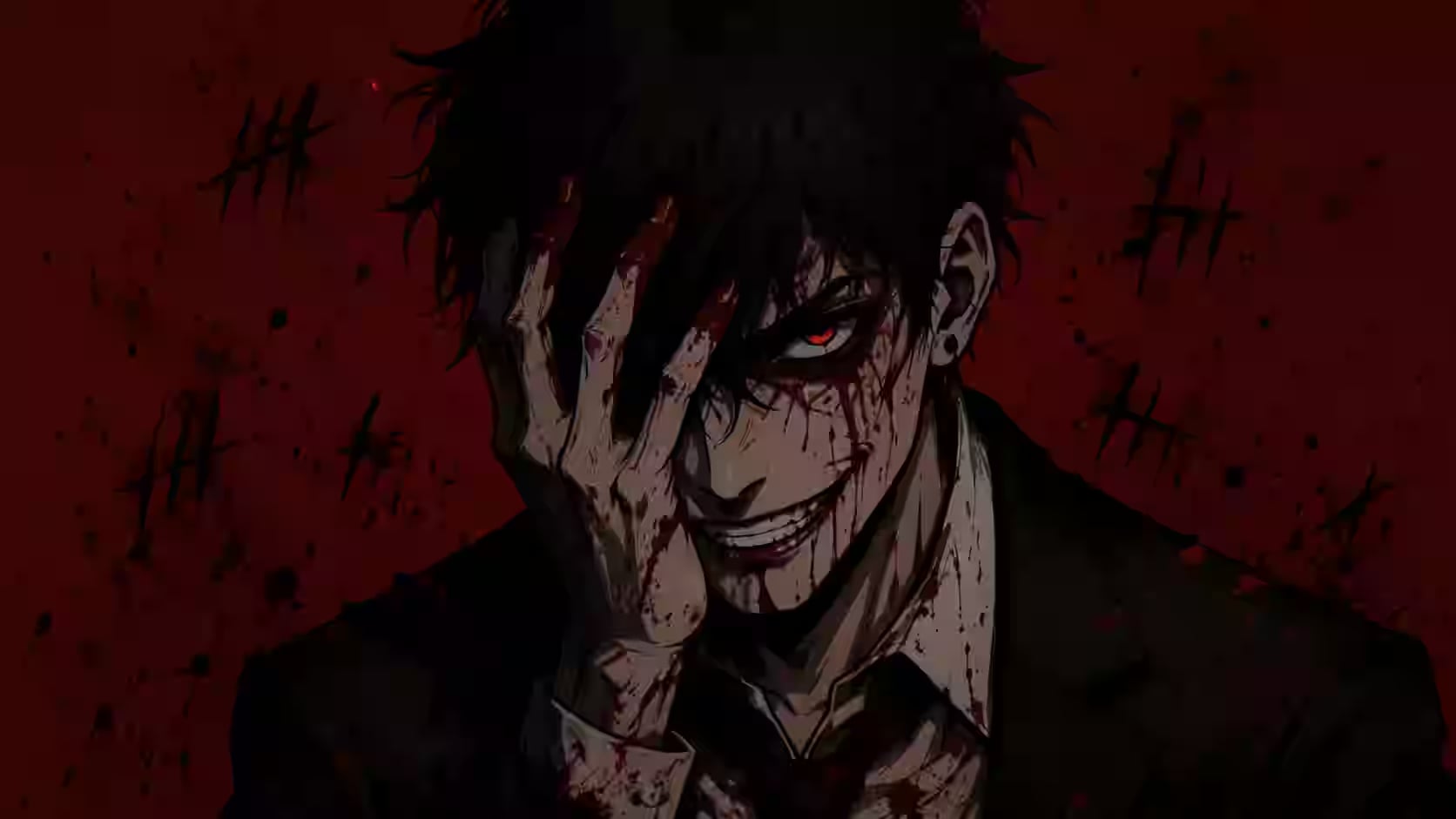 The Face You Never See - Red Villain Hidden Face Wallpaper 4K